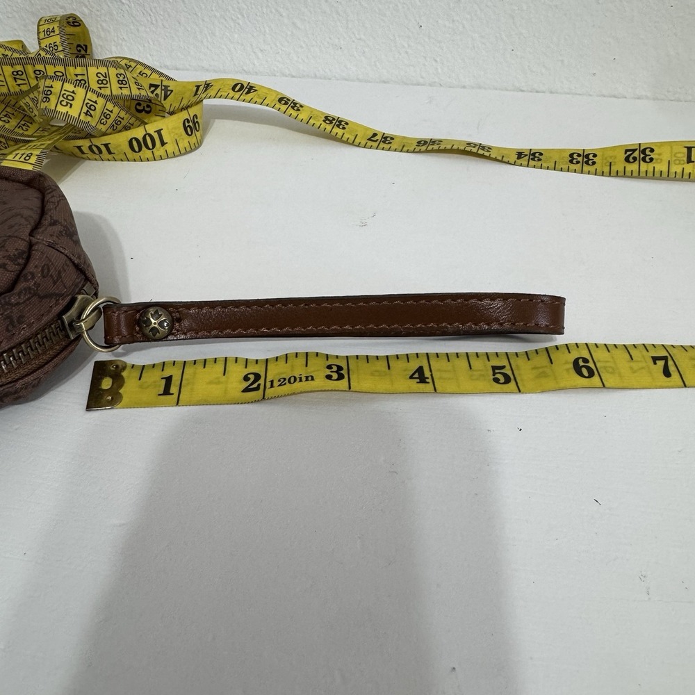 Patricia Nash Brown Leather Signature Map Small Zipper Pouch‎ - Picture 9 of 11